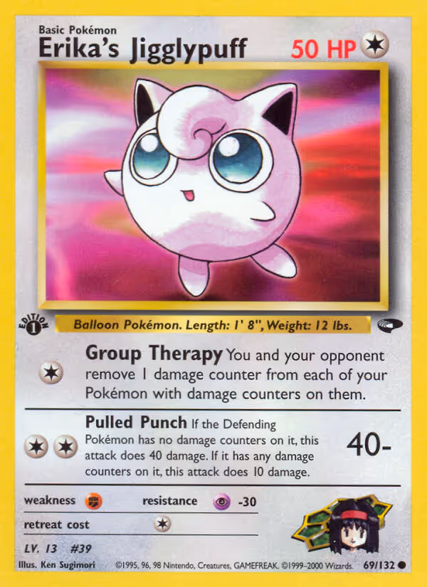 Erika's Jigglypuff 69/132 Pokemon card