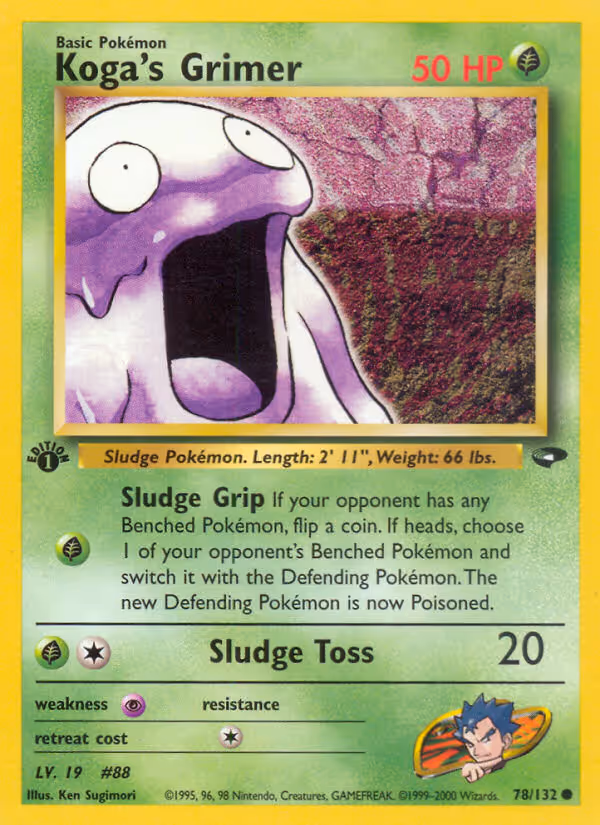 Koga's Grimer 78/132 Pokemon card