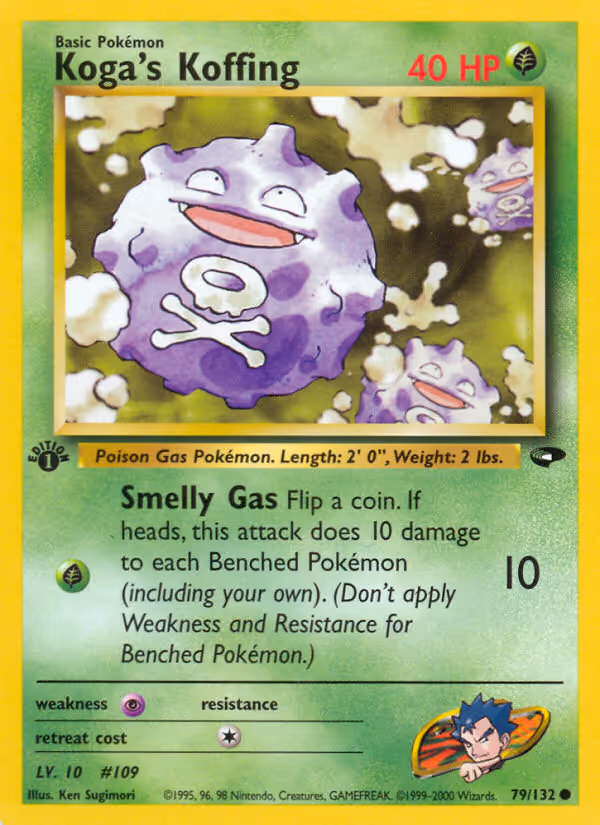 Koga's Koffing 79/132 Pokemon card