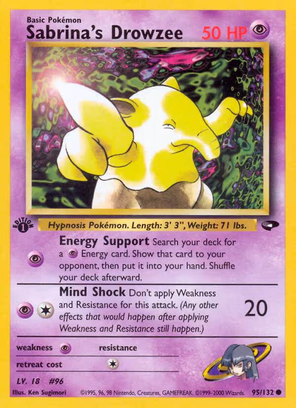 Sabrina's Drowzee 95/132 Pokemon card