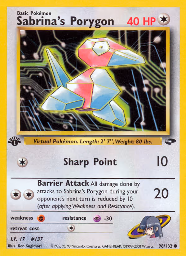 Sabrina's Porygon 98/132 Pokemon card