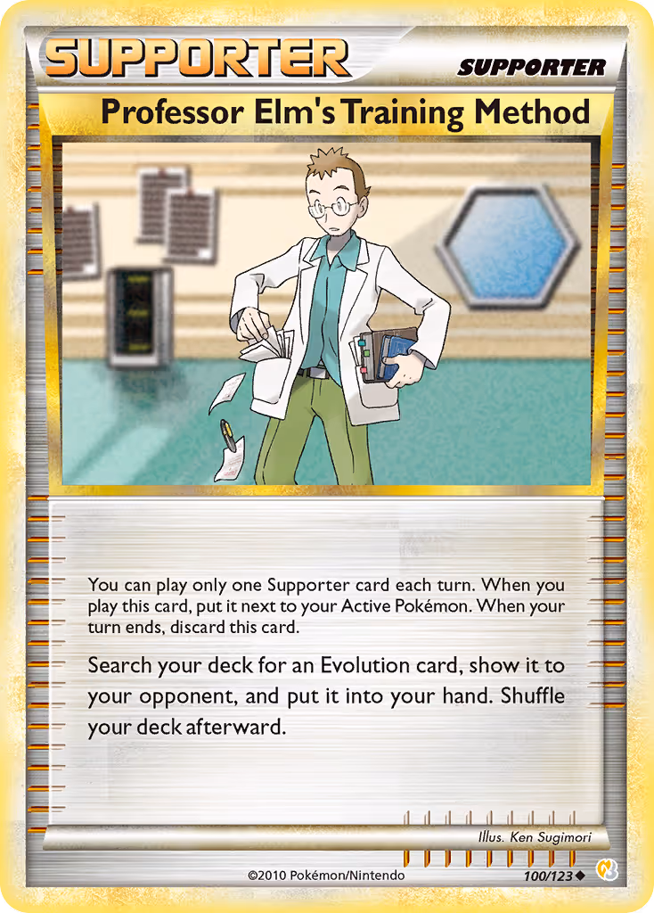 Professor Elm’s Training Method 100/123 Pokemon card