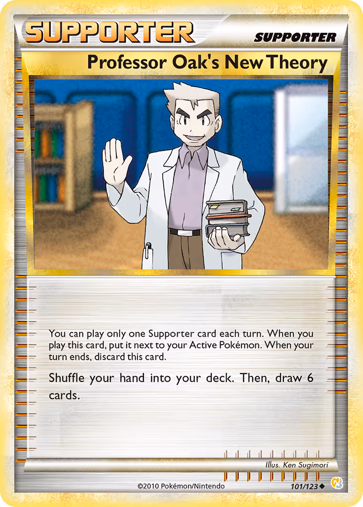 Professor Oak’s New Theory 101/123 Pokemon card