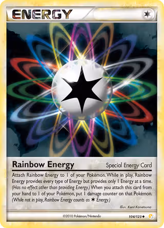 Rainbow Energy 104/123 Pokemon card