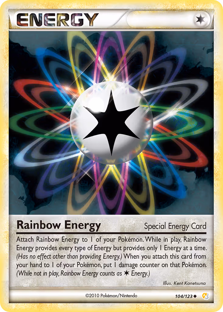 Rainbow Energy 104/123 Pokemon card