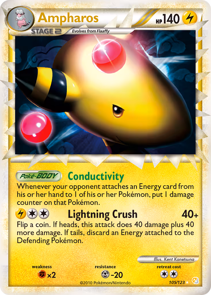 Ampharos 105/123 Pokemon card