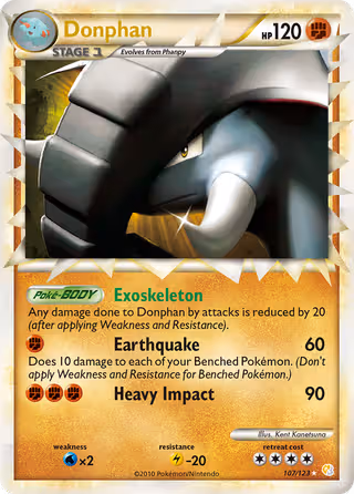 Donphan 107/123 Pokemon card