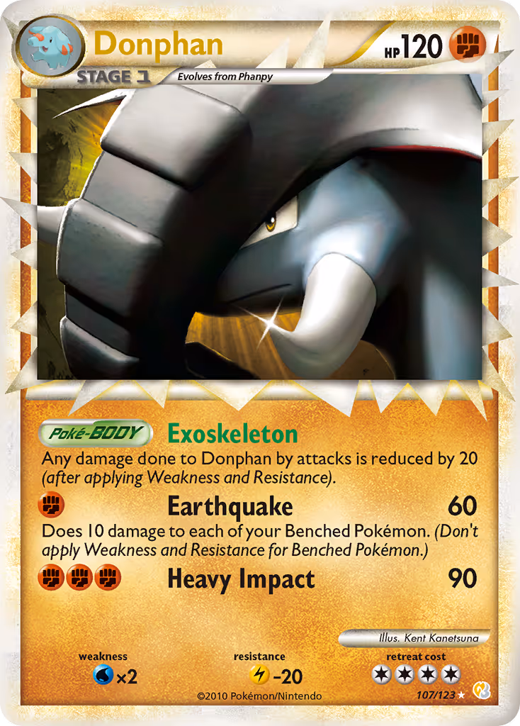 Donphan 107/123 Pokemon card