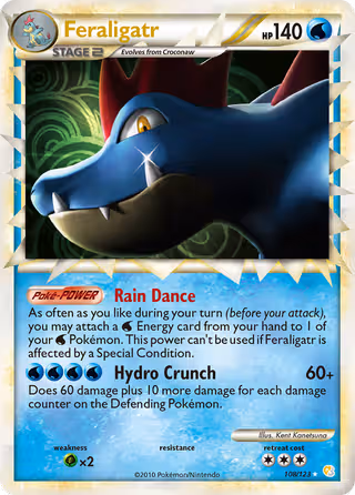 Feraligatr 108/123 Pokemon card