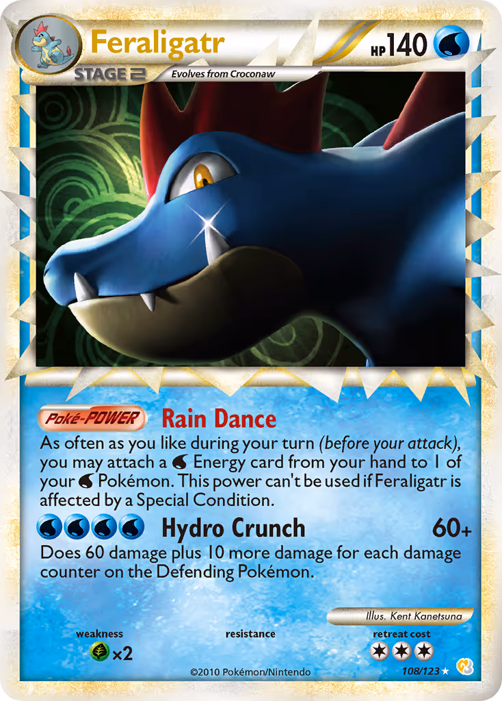 Feraligatr 108/123 Pokemon card