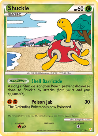 Shuckle 11/123 Pokemon card
