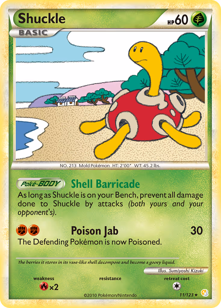 Shuckle 11/123 Pokemon card