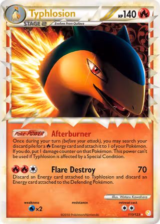 Typhlosion 110/123 Pokemon card