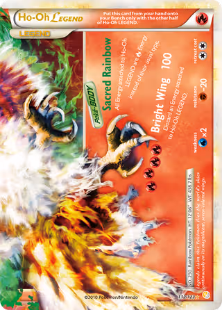 Ho-Oh LEGEND 112/123 Pokemon card