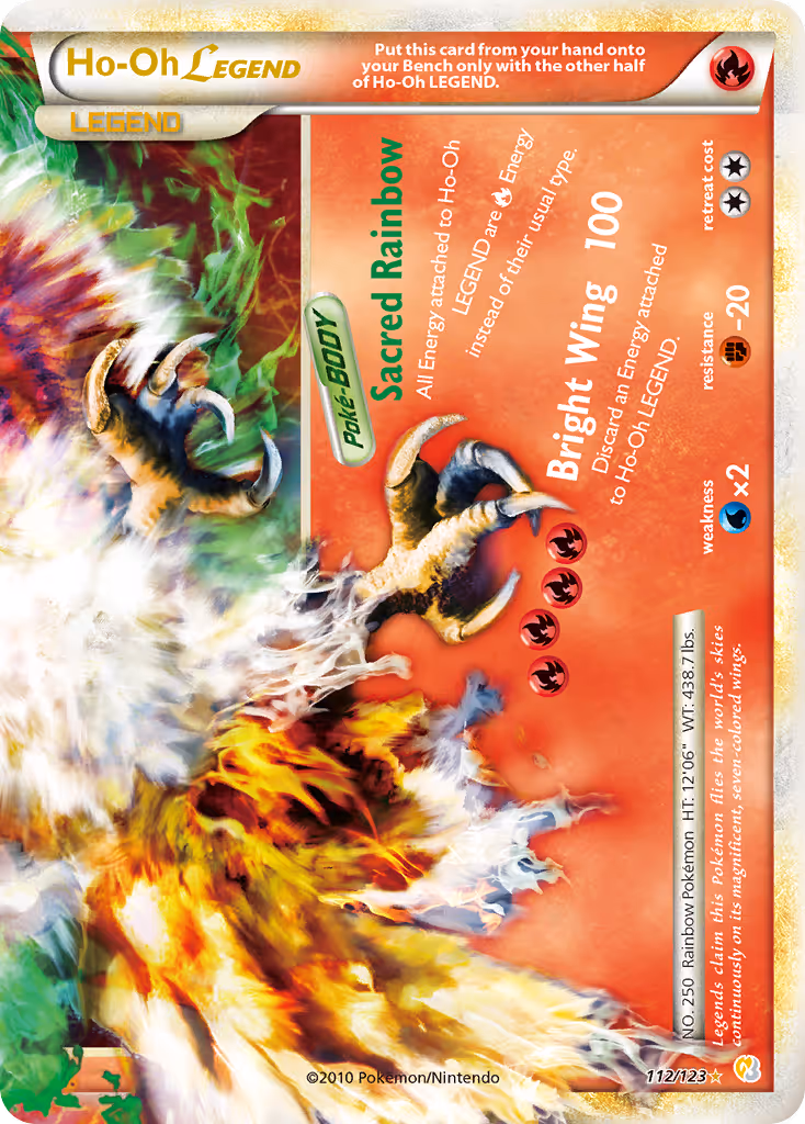 Ho-Oh LEGEND 112/123 Pokemon card