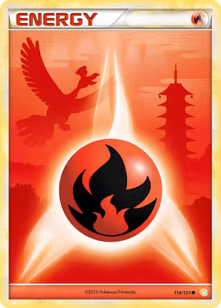 Fire Energy 116/123 Pokemon card