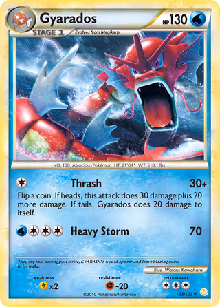 Gyarados 123/123 Pokemon card