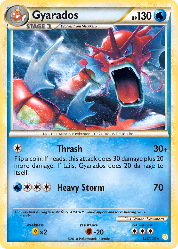 Gyarados 123/123 Pokemon card