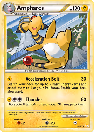 Ampharos 14/123 Pokemon card