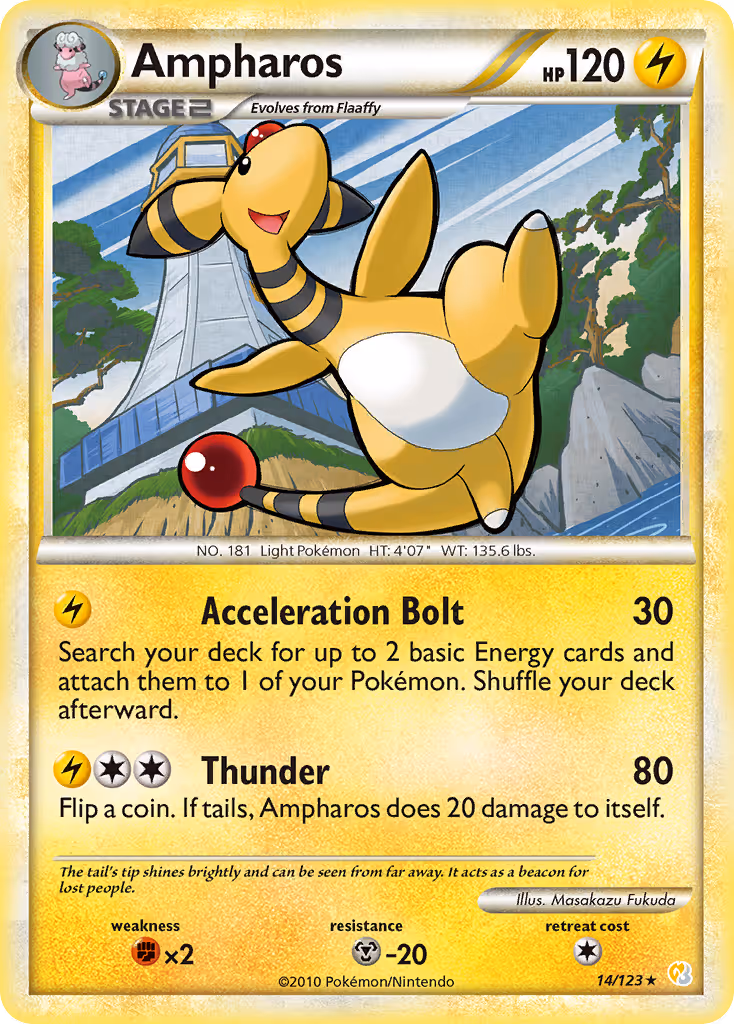 Ampharos 14/123 Pokemon card