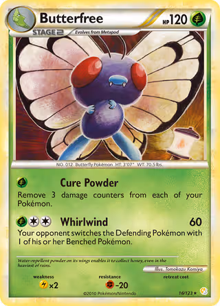 Butterfree 16/123 Pokemon card
