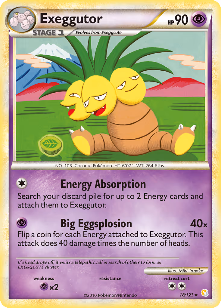 Exeggutor 18/123 Pokemon card