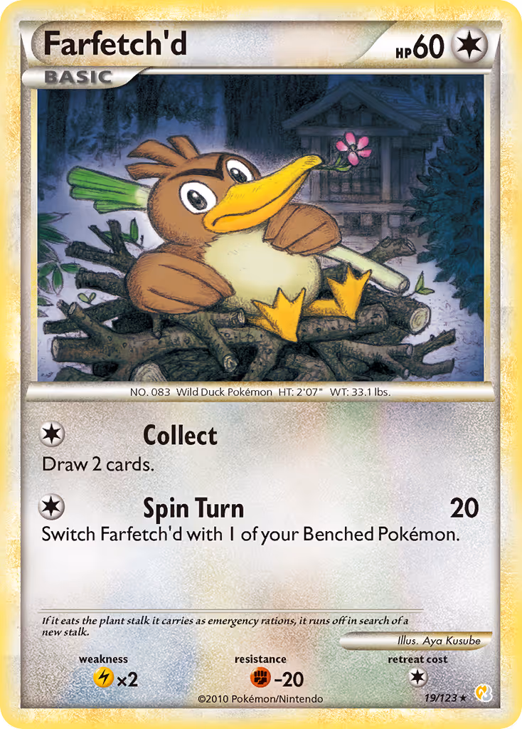 Farfetch’d 19/123 Pokemon card