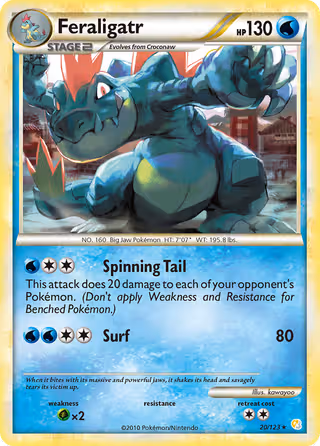 Feraligatr 20/123 Pokemon card