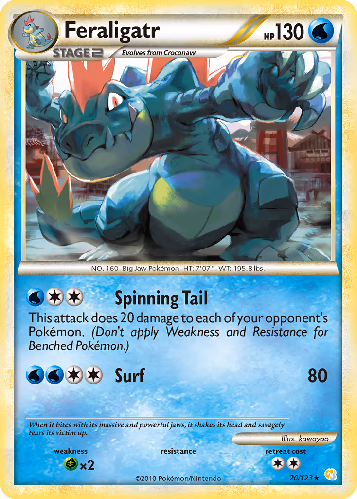 Feraligatr 20/123 Pokemon card