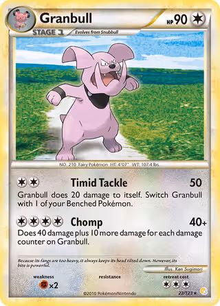 Granbull 22/123 Pokemon card