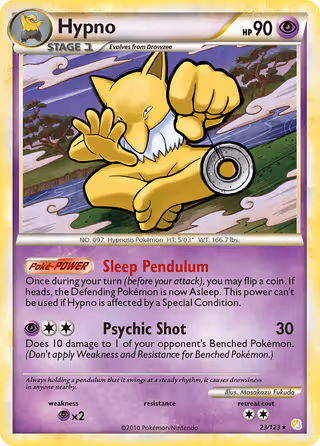 Hypno 23/123 Pokemon card