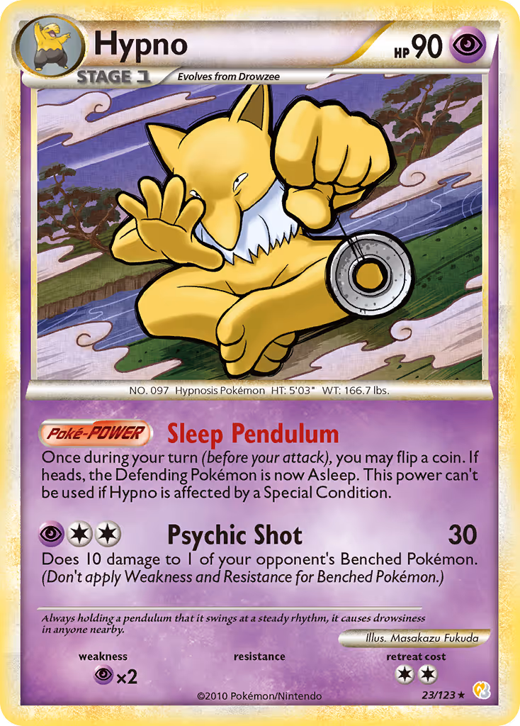 Hypno 23/123 Pokemon card