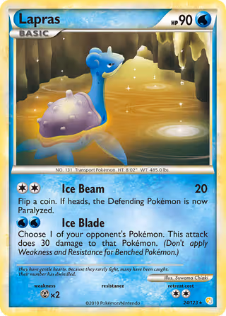 Lapras 24/123 Pokemon card