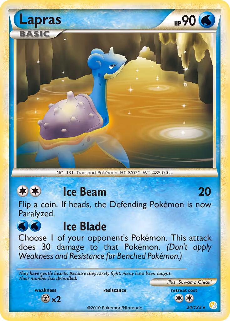 Lapras 24/123 Pokemon card