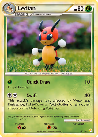 Ledian 25/123 Pokemon card