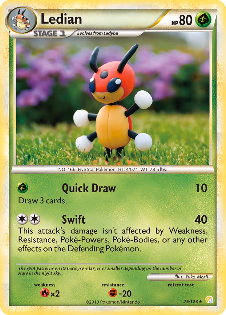 Ledian 25/123 Pokemon card