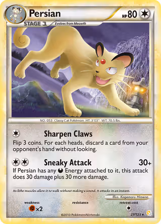Persian 27/123 Pokemon card
