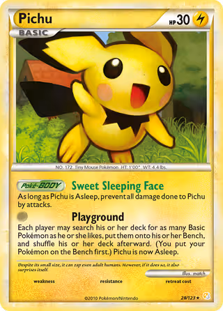 Pichu 28/123 Pokemon card