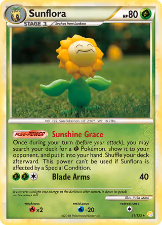 Sunflora 31/123 Pokemon card