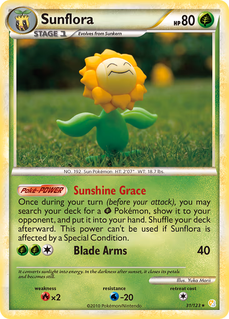 Sunflora 31/123 Pokemon card
