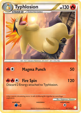 Typhlosion 32/123 Pokemon card