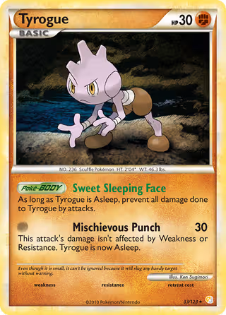 Tyrogue 33/123 Pokemon card