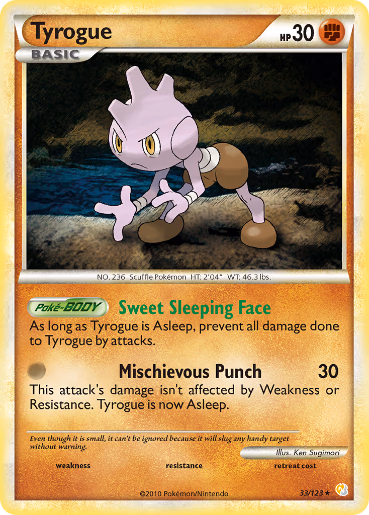 Tyrogue 33/123 Pokemon card