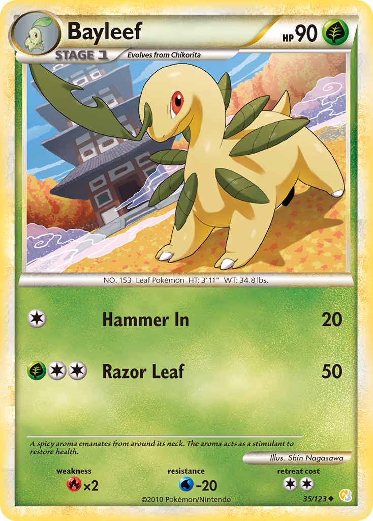 Bayleef 35/123 Pokemon card