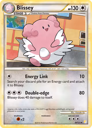 Blissey 36/123 Pokemon card