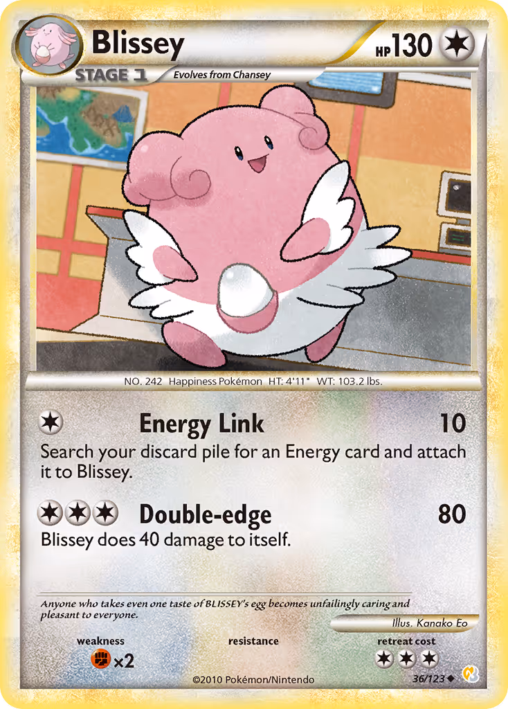 Blissey 36/123 Pokemon card