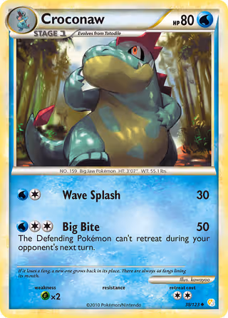 Croconaw 38/123 Pokemon card