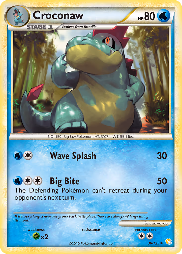 Croconaw 38/123 Pokemon card