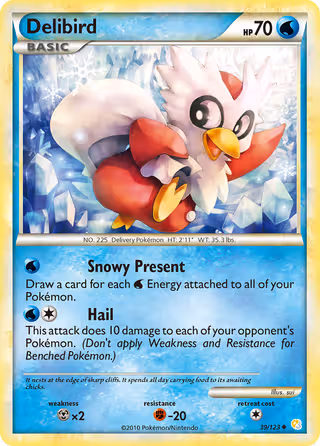 Delibird 39/123 Pokemon card