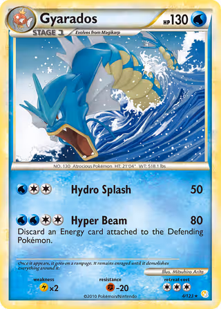 Gyarados 4/123 Pokemon card